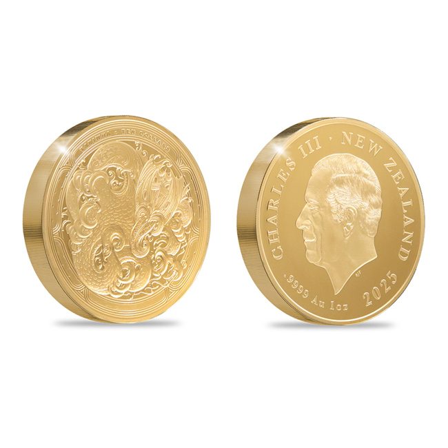 Taniwha 2025 (Maorské mytologické stvoření), 1 oz zlata v etuji