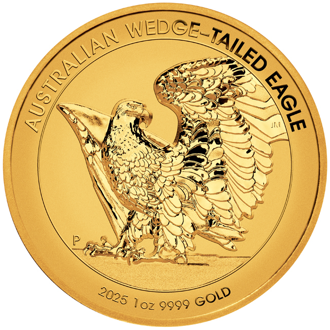 Australský orel klínoocasý 2025, 1 oz zlata