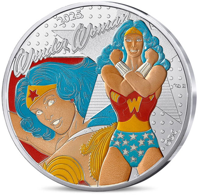 Stříbrná mince Wonder Woman Vintage