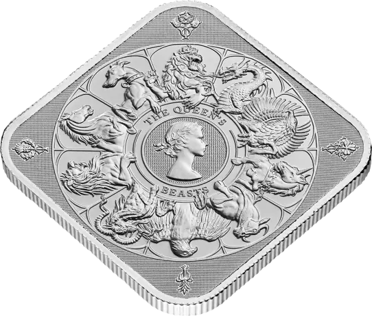 Stříbrná mince Královnina zvířata - komplet, 1 oz