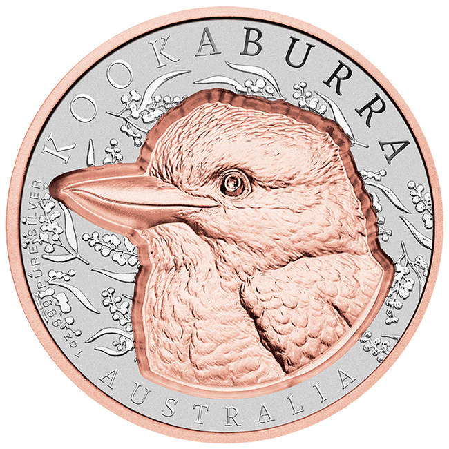 Kookaburra 2025, 1 oz stříbra v etuji