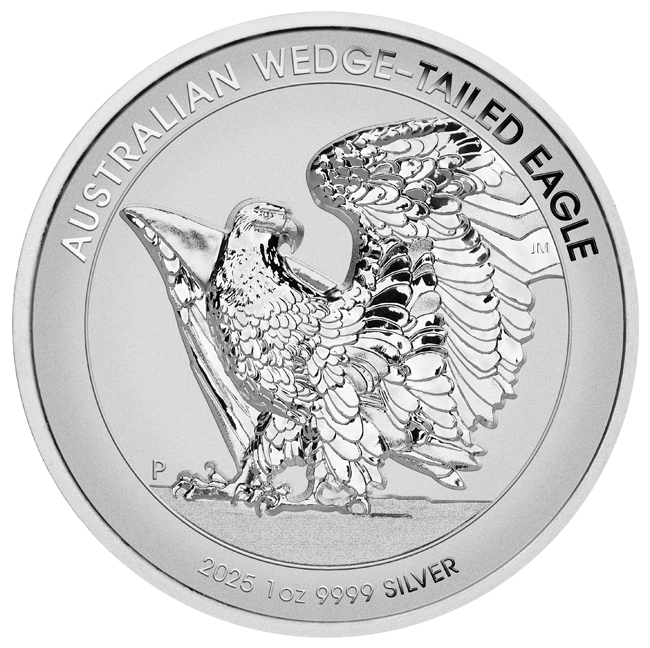 Australský orel klínoocasý 2025, 1 oz stříbra