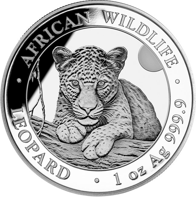 Leopard 2025, 1 oz stříbra v kapsli