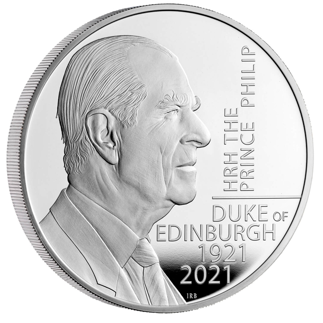 Princ Filip 2021, 5 oz stříbra v etuji