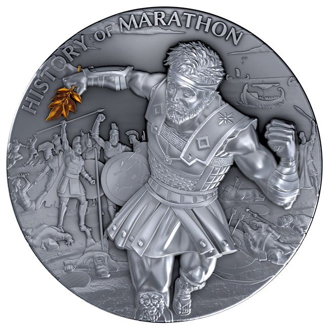 Historie Maratonu, 2 oz stříbra v etuji