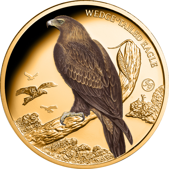 Australský orel klínoocasý 2025, 1 oz zlata v etuji