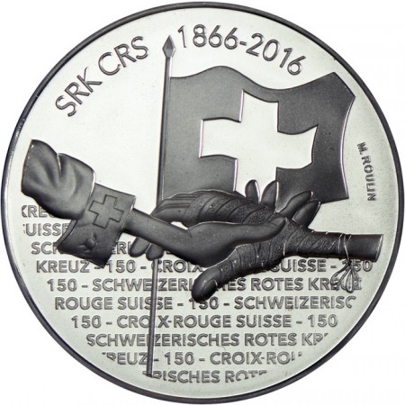 20 frank Stříbrná mince Červený kříž UN