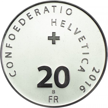 20 frank Stříbrná mince Červený kříž UN