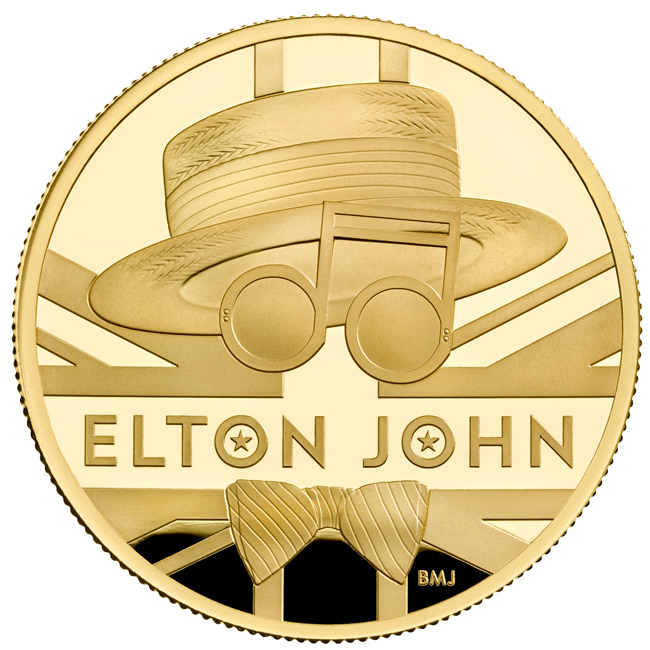 Zlatá mince Elton John