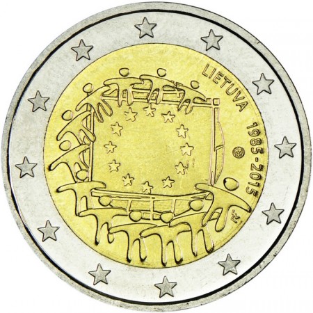 2 Euro CuNi Evropská vlajka UN