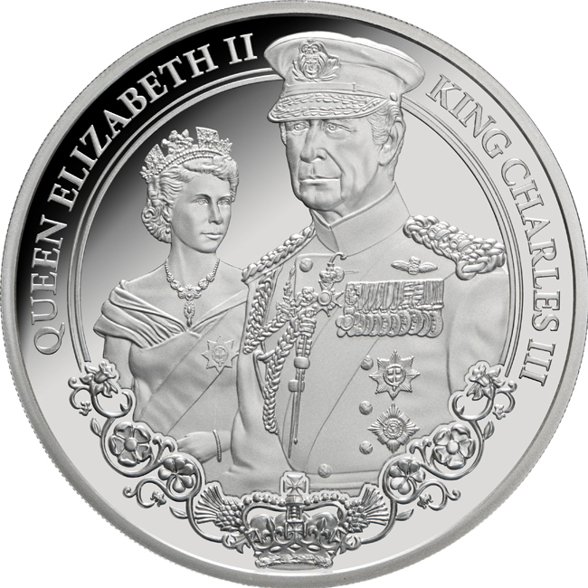 King Charles III & Queen Elizabeth II