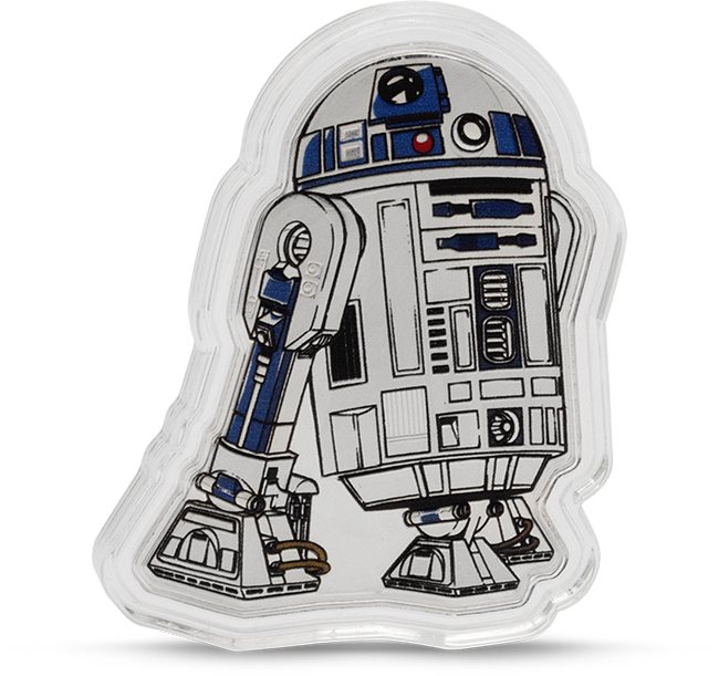 R2-D2 - stříbro v etuji,  rok 2025
