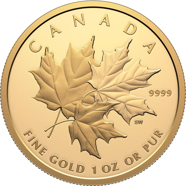 Trojitý Maple Leaf 2025, 1 oz zlata