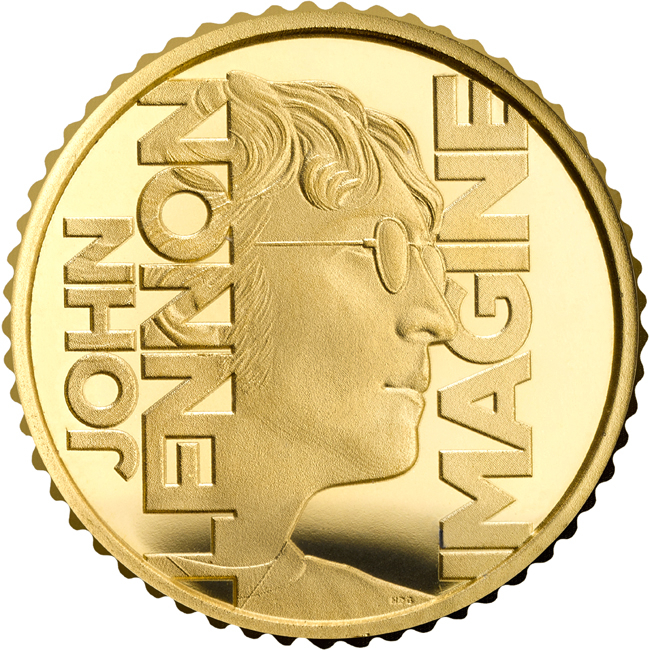 Hudební legendy: John Lennon 2025; 0,8 g zlata v blistru