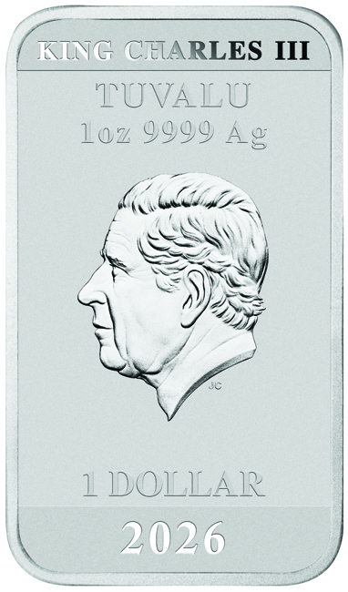 Stranger Things 2026 - 4. série, stříbrná obdélníková mince v etuji