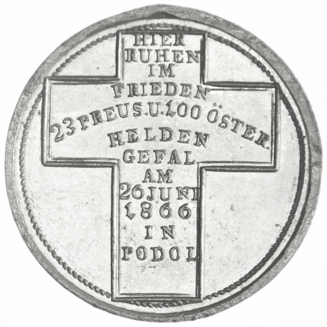 Zinnmedaille 1866
