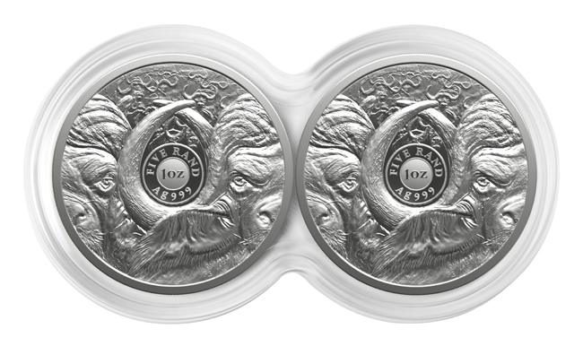 Big Five III - Buvol 2026, sada stříbrných mincí v etuji, 2 oz