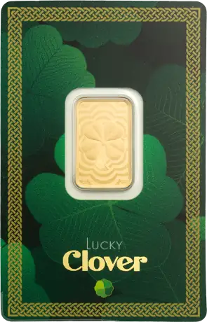Zlatý slitek PAMP - Čtyřlístek, 5&nbsp;g