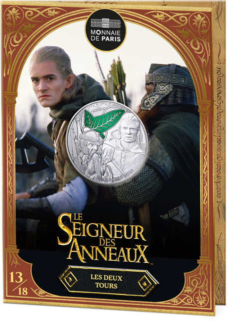 Pán prstenů: Legolas a Gimli 2026, Francie - 25. výročí, stříbrná mince v blistru, 13 g