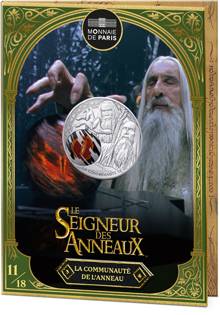 Pán prstenů: Saruman a palantír 2026, Francie - 25. výročí, stříbrná mince v blistru, 13 g