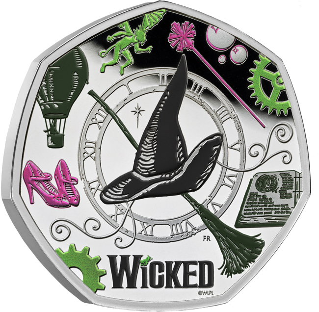 Wicked (Čardodějka) - 20. výročí muzikálu, CuNi mince v blistru (PP), 8 g