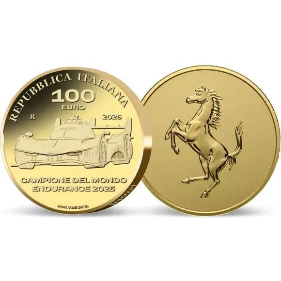 Ferrari 2026, zlatá mince v etuji, 1 oz