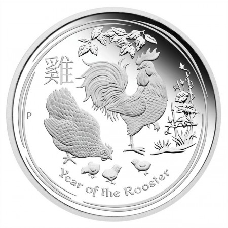 0,50 dolar Stříbrná mince Lunární série Rok Kohouta PP