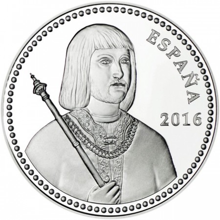 10 Euro Stříbrná mince Ferdinand II. Aragonský PP