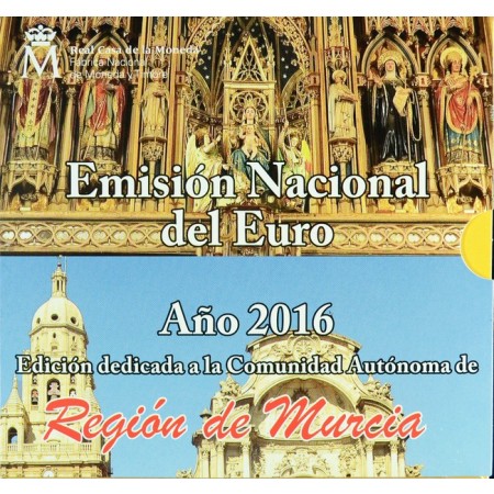 5,88 Euro CuNi kurz set Španělsko 2016 - Murcia UN