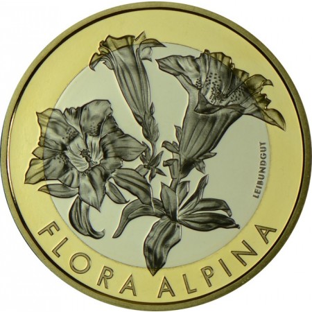 10 frank CuNi Alpínská flóra - Hořec PP