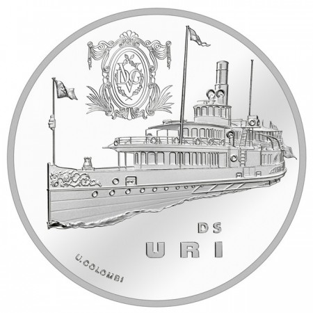 20 frank Stříbrná mince Parník Uri PP