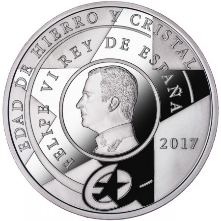 10 Euro Stříbrná mince Europastern - Éra oceli a skla