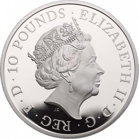 10 libra Stříbrná mince Lunární rok psa
