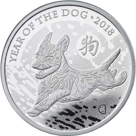 2 libra Stříbrná mince Lunární rok psa
