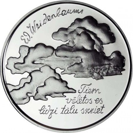 2,50 Euro Stříbrná mince Eduards Veidenbaums