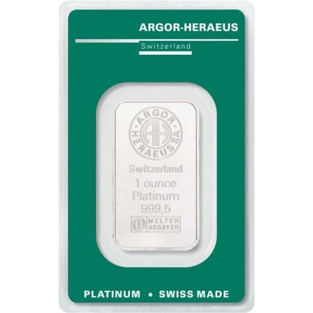 Platinový slitek Argor Heraeus 1 oz