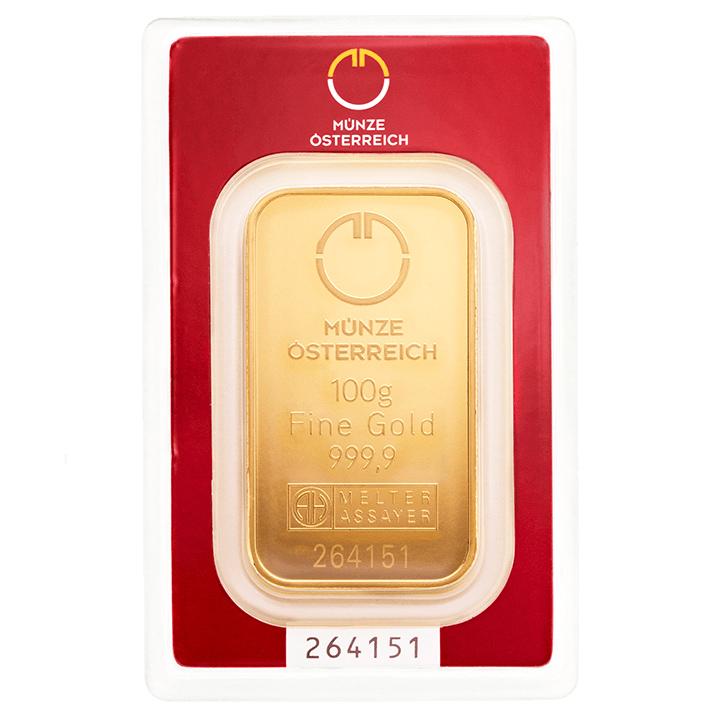 Austrian Mint Gold Bar 100 g