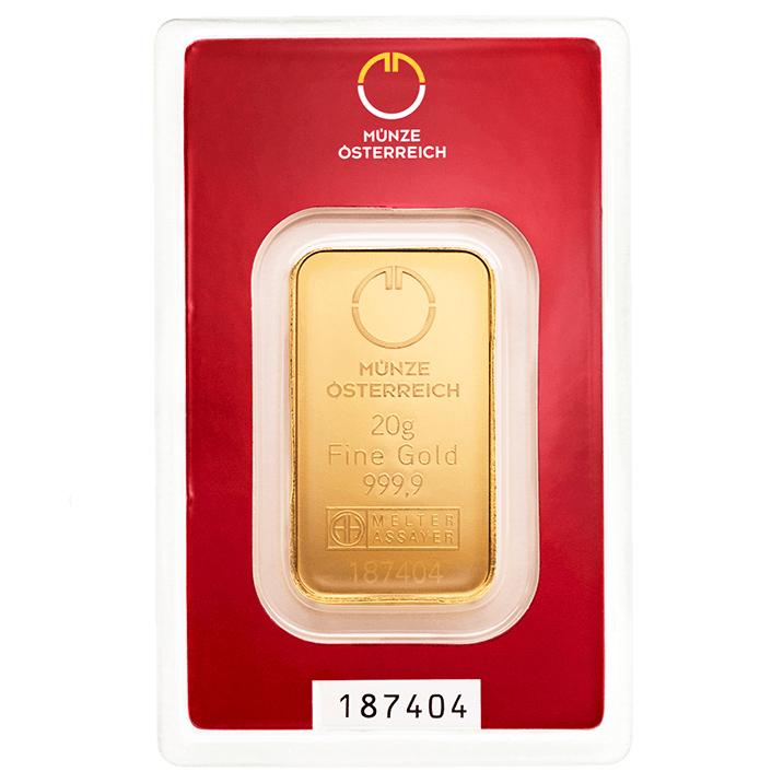 Austrian Mint Gold Bar 20 g
