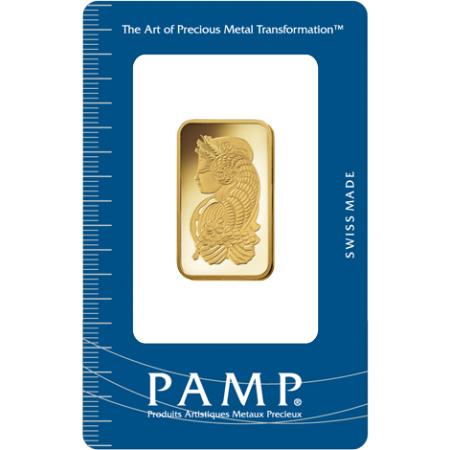 Zlatý slitek PAMP Fortuna, 20 g