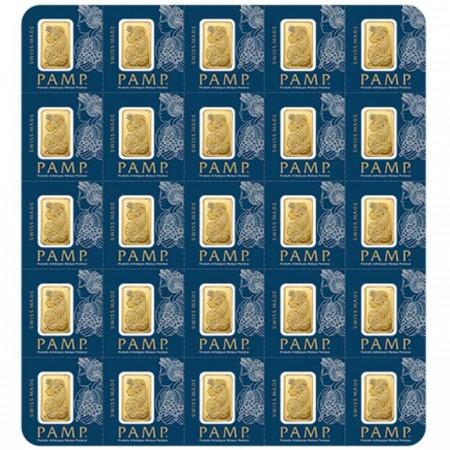 Gold bar PAMP Fortuna 25 x 1 g 