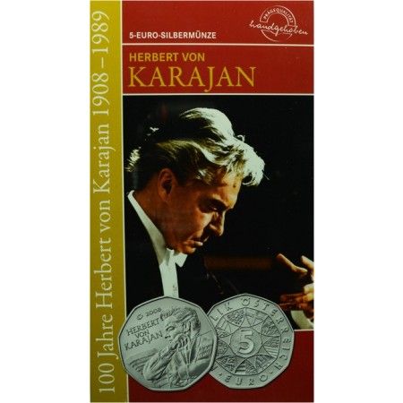 5 Euro Stříbrná mince Herbert von Karajan PN