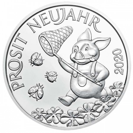 Stříbrná mince Šťastný žeton 2020