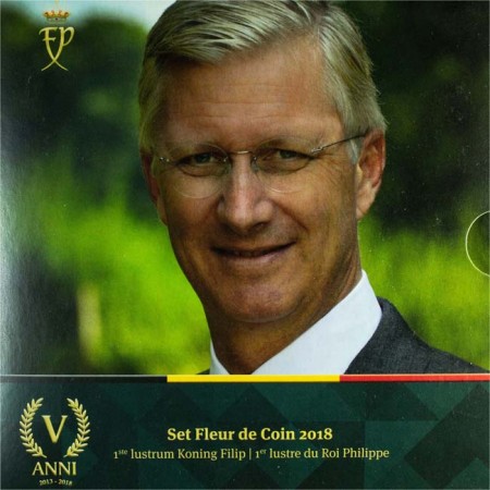 3,88 Euro Sada mincí Belgie 2018 FDC