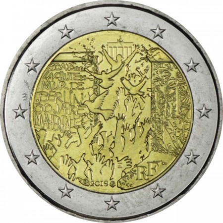 2 Euro CuNi Pád Berlínské zdi