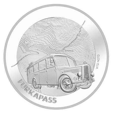 20 frank Stříbrná mince Furkapass UN