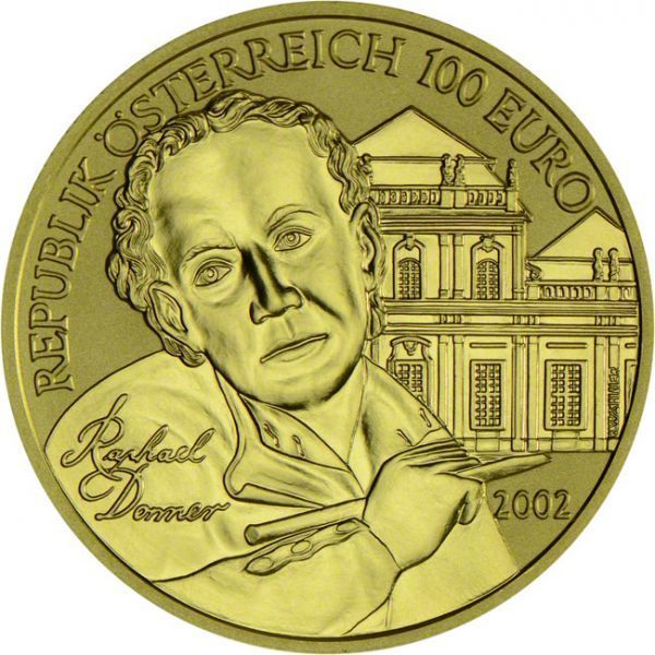 100 Euro Zlatá mince Sochařství