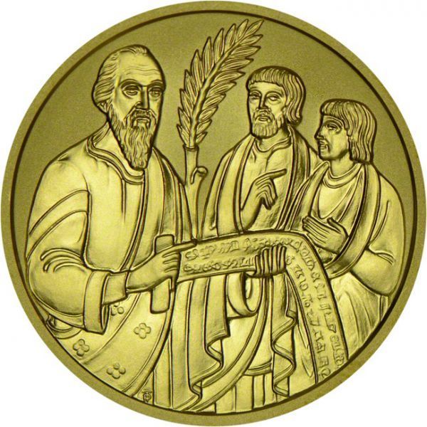 2000 let křesťanství - Bible, zlatá mince