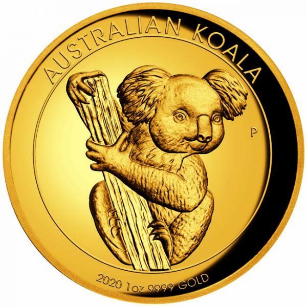 100 dolar Zlatá mince Koala High Relief 1 Oz