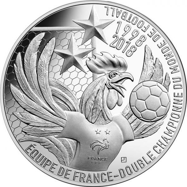 10 Euro Stříbrná mince 1. výroční fotbalový mistr světa