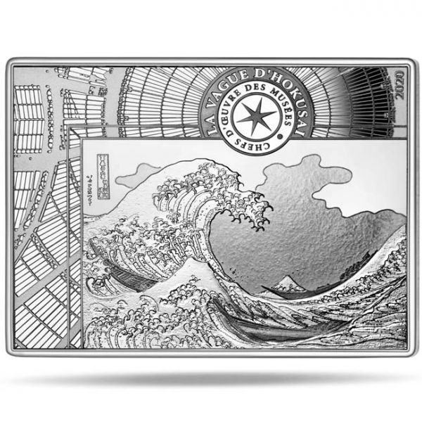 10 Euro Stříbrná mince Vlna - Hokusai